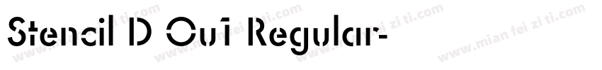 Stencil D Ou1 Regular字体转换